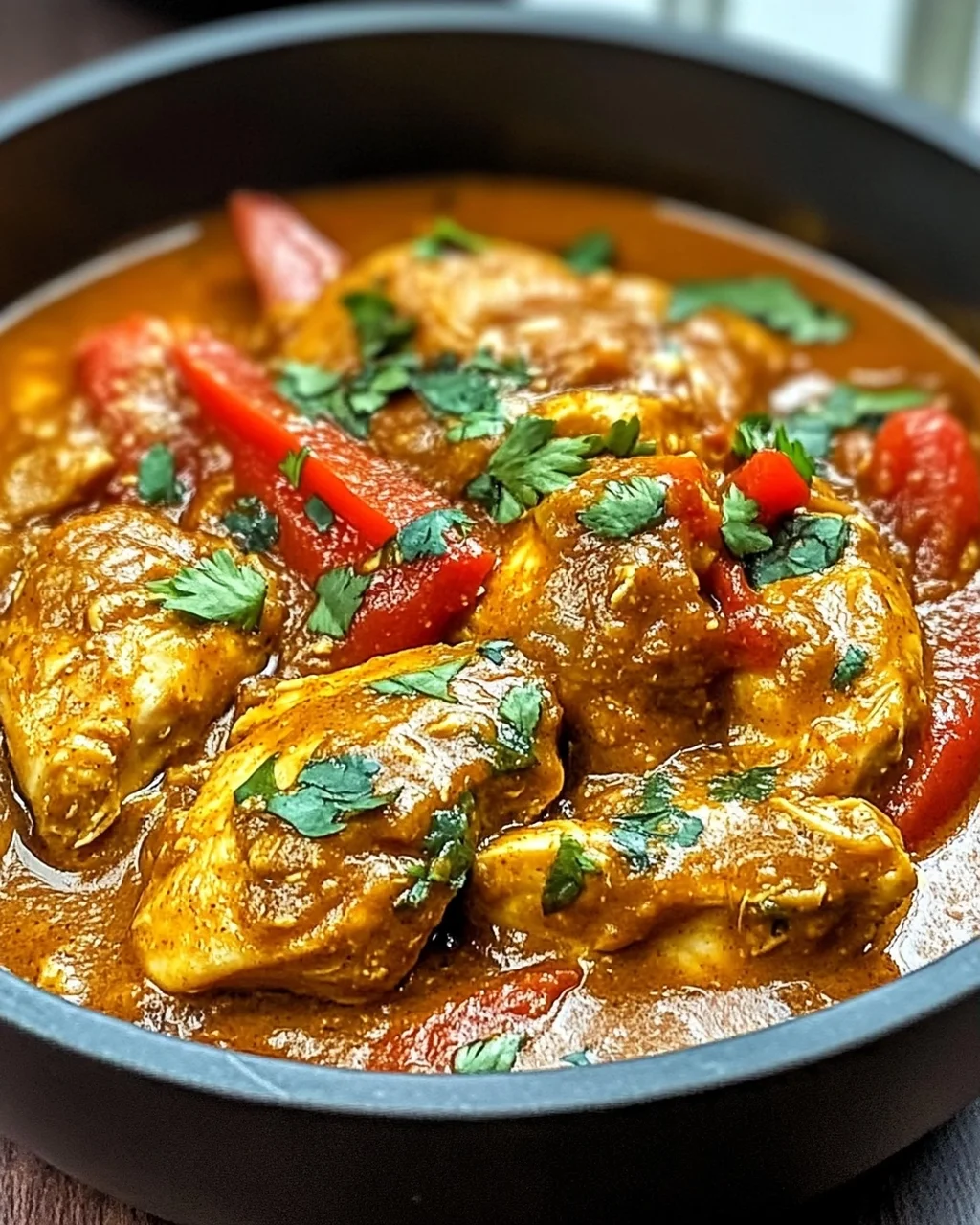 Afrikanischer Hühnchen-Erdnuss-Eintopf für Genießer