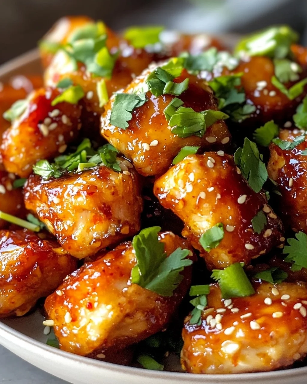 Air Fryer: Süß-scharfe Thai-Hühnchenbissen mit Chili-Glasur