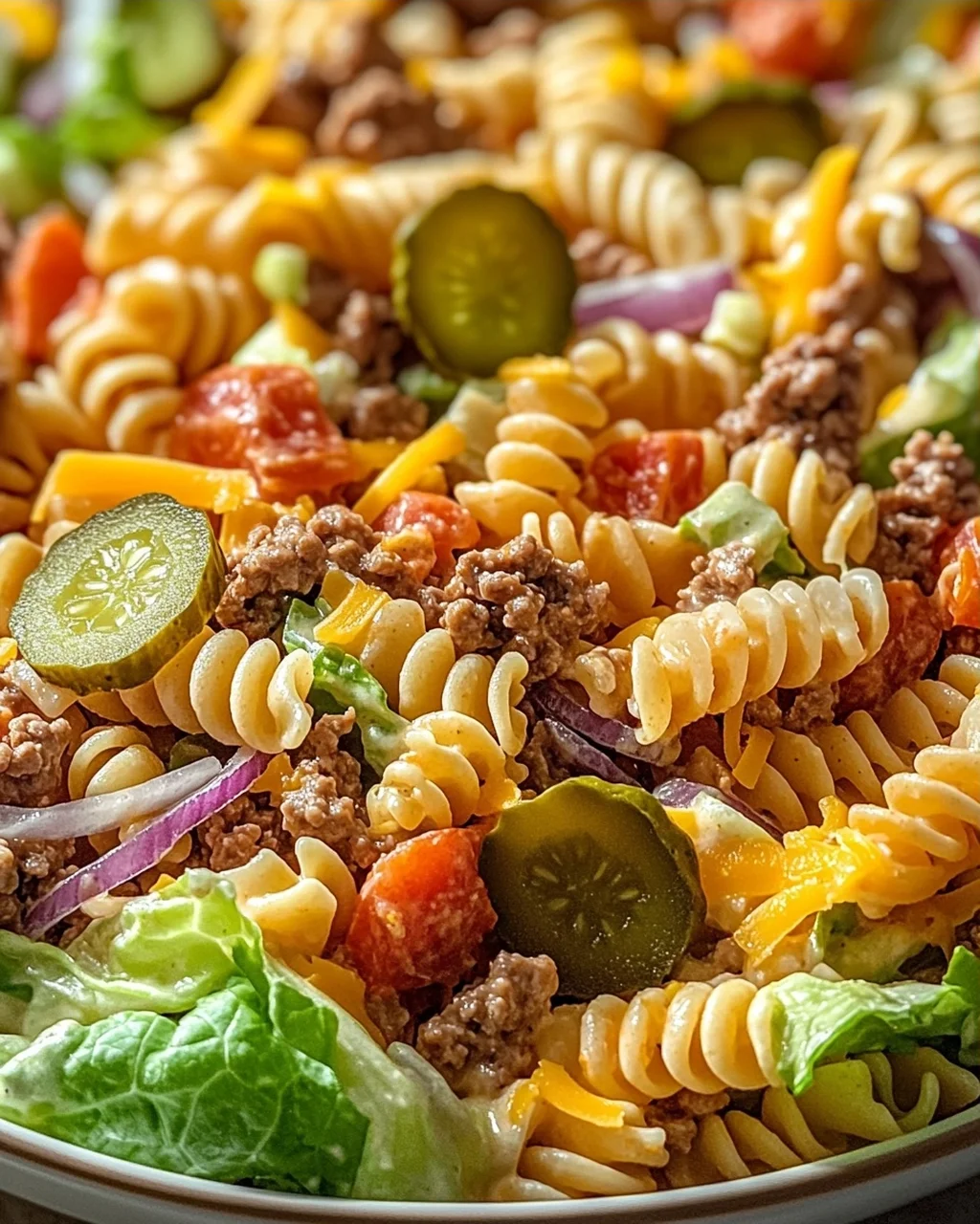 Big Mac Nudelsalat: Der Kult-Burger als frischer Salat!