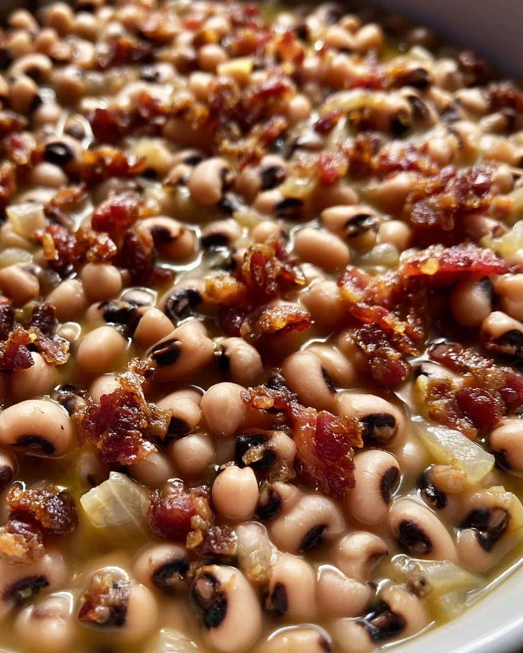 Black Eyed Peas mit Rindfleisch-Bacon – Soul Food