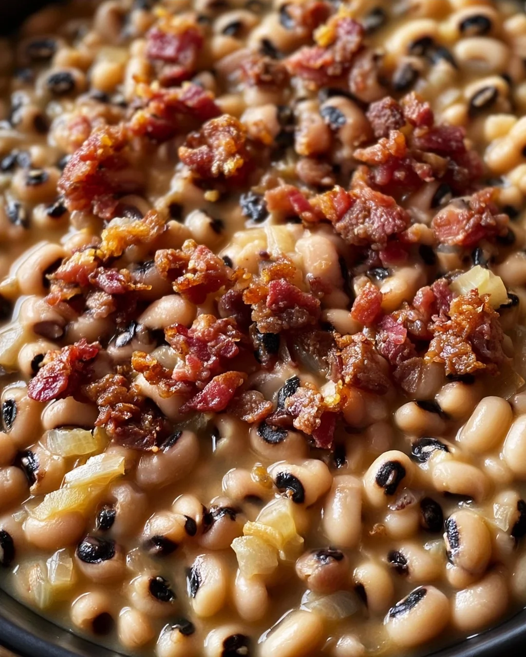 Black Eyed Peas mit Rindfleisch-Bacon – Soul Food