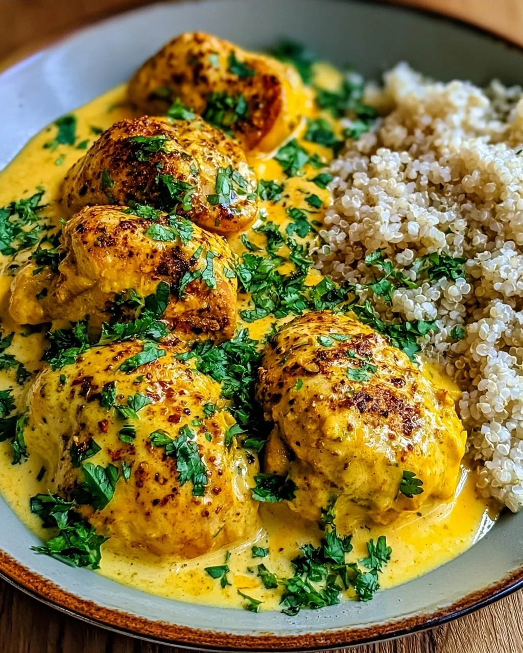 Churu-Hühnchen Amarillo mit cremiger Sauce