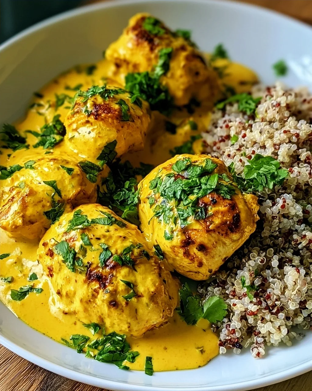 Churu-Hühnchen Amarillo mit cremiger Sauce