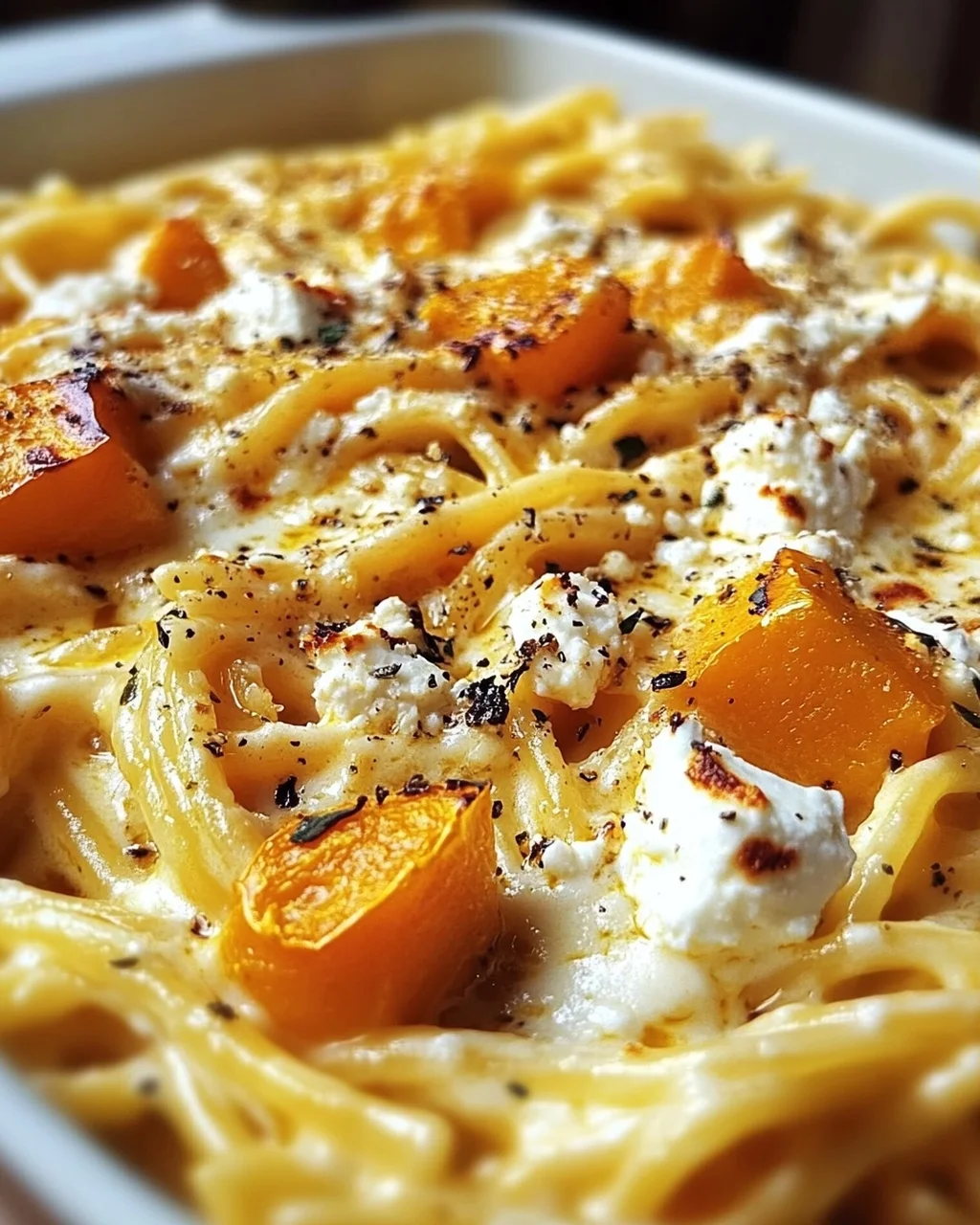 Cremige Gebackene Feta-Kürbis Pasta: Dein schnelles Feierabendglück