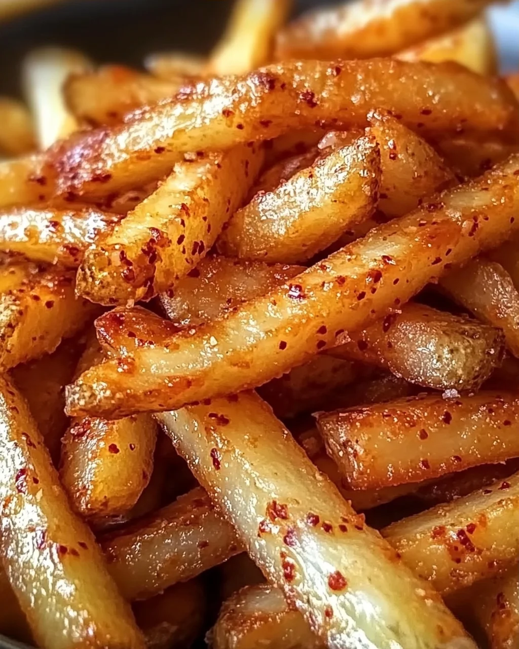 Dunkle koreanische Pommes: Knusprige Geschmacksexplosion