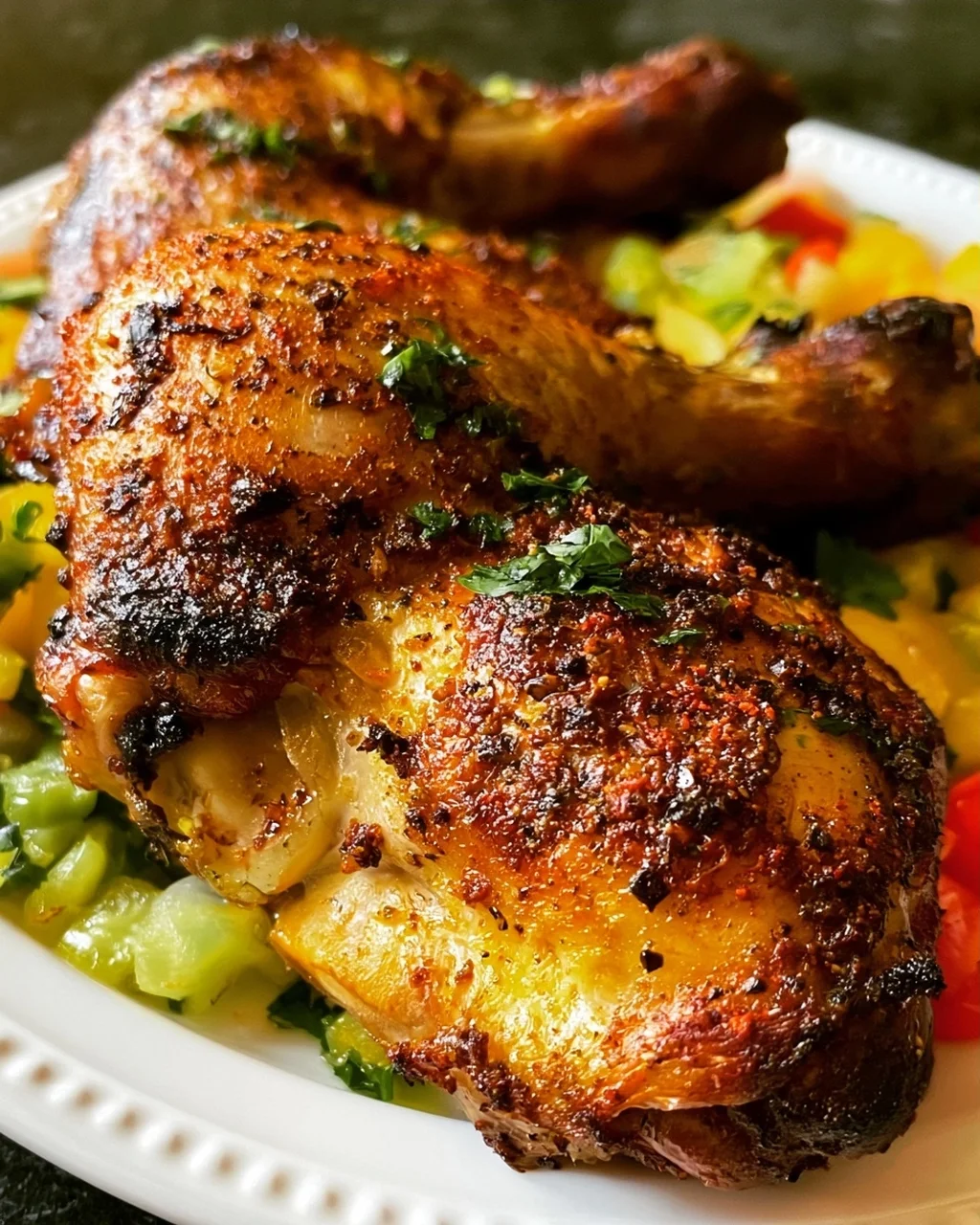 Einfache portugiesische Hähnchen im Ofen zubereiten