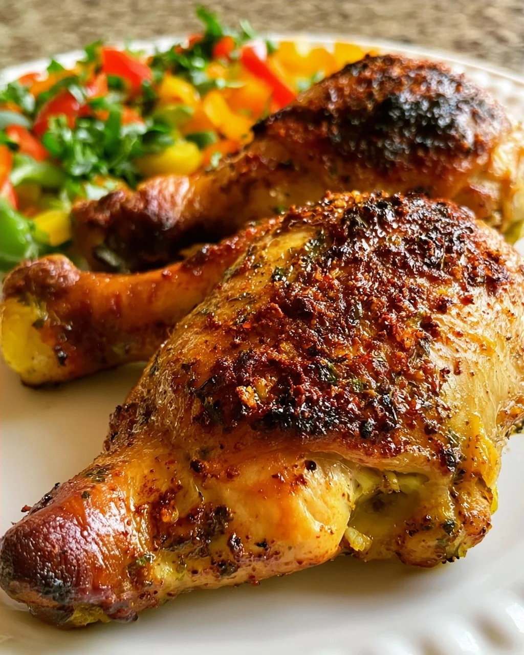 Einfache portugiesische Hähnchen im Ofen zubereiten