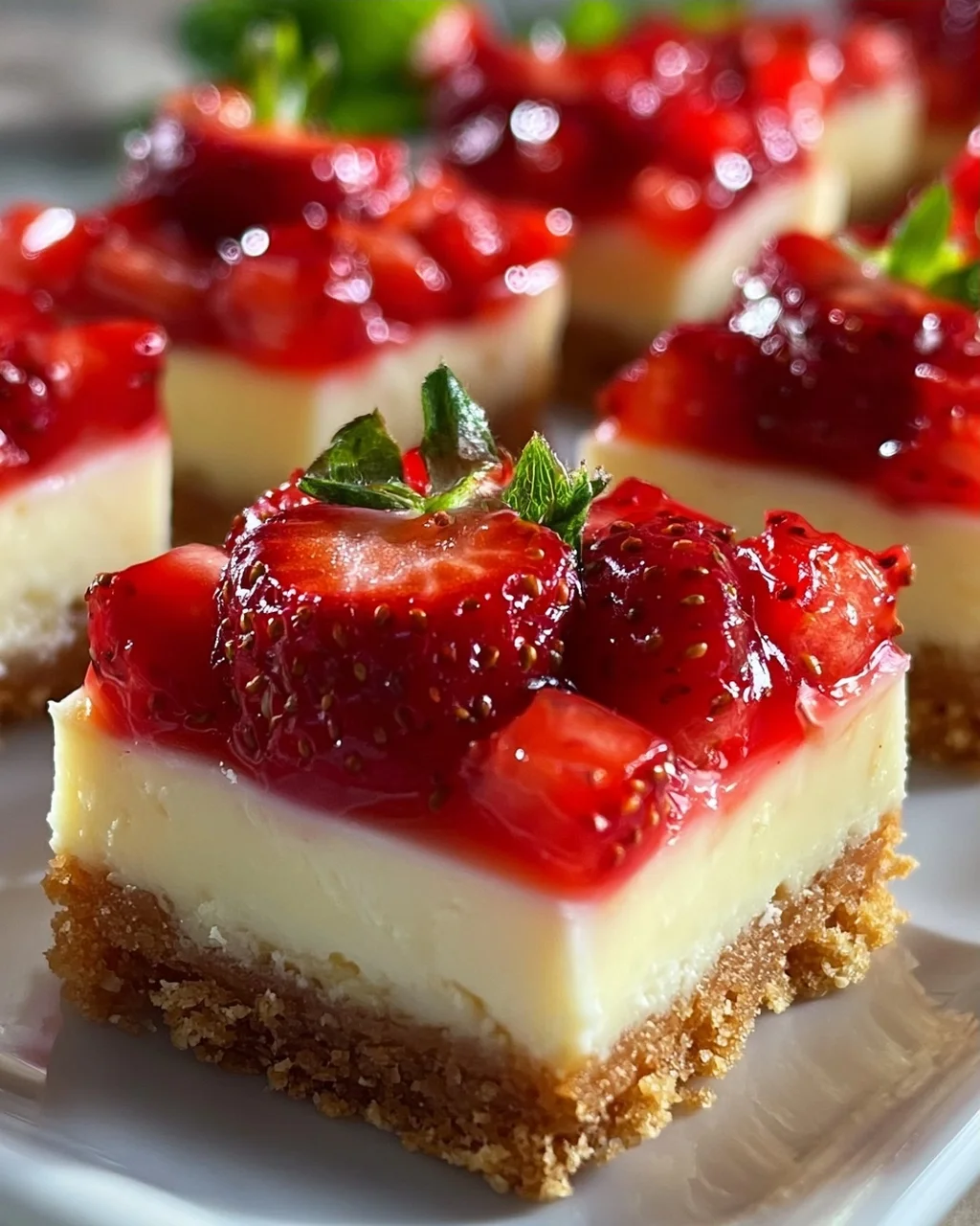 Erdbeer-Cheesecake-Häppchen