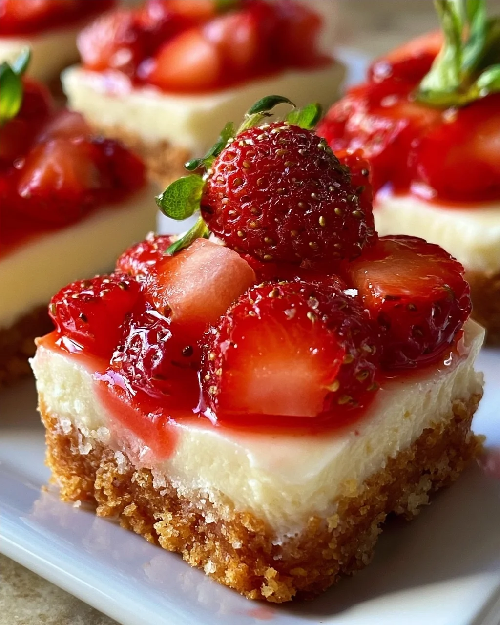 Erdbeer-Cheesecake-Häppchen