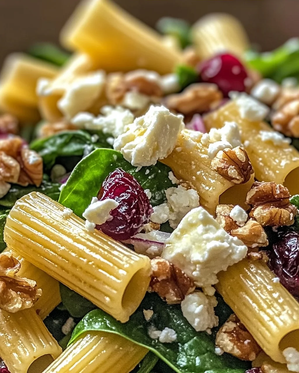 Feta & Cranberry Rigatoni Salat für jede Gelegenheit