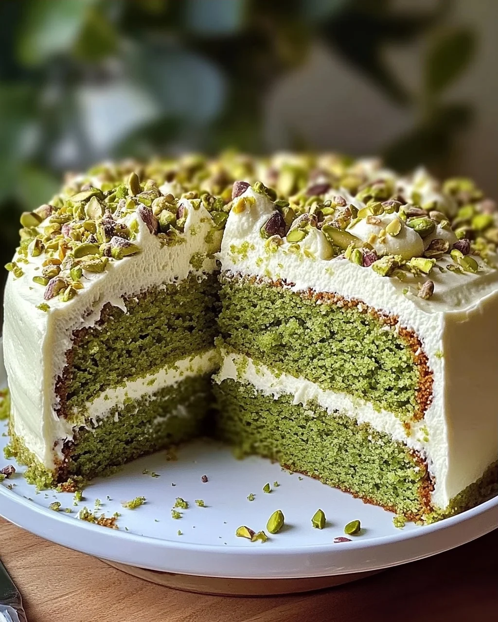 Glutenfreier Matcha-Pistazienkuchen für jeden Anlass