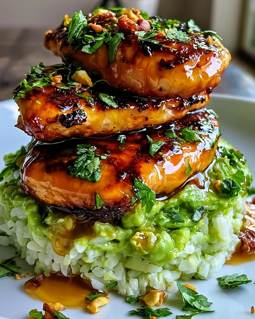 Honig-Limetten-Hähnchen und Avocado-Reis für jeden Tag