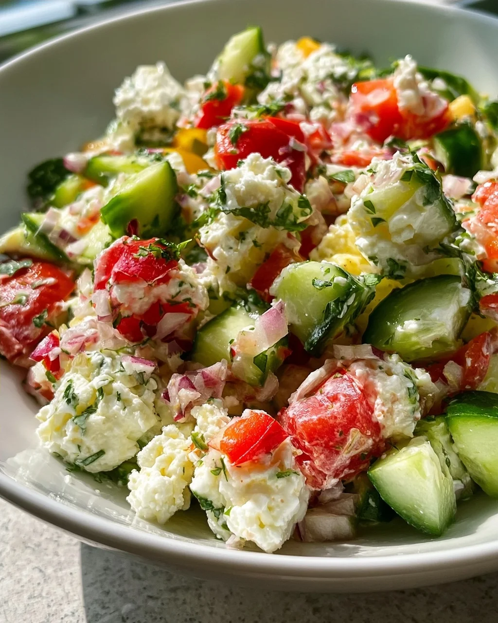 Hüttenkäse Salat: Die leckere Proteinbombe für Fitnessfans!