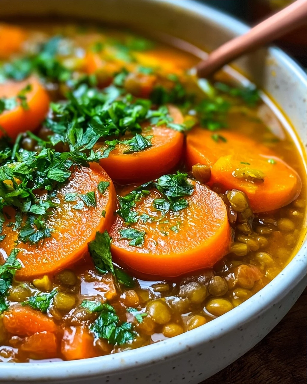 Karotten- und Linsensuppe für kalte Tage