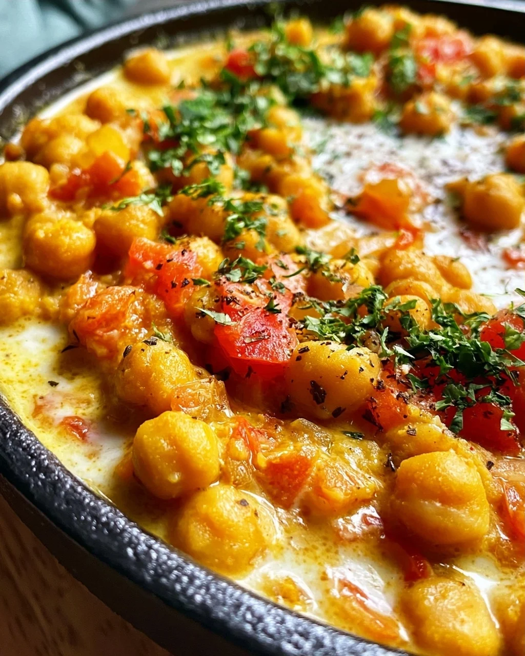 Kichererbsen-Curry mit Kokosmilch