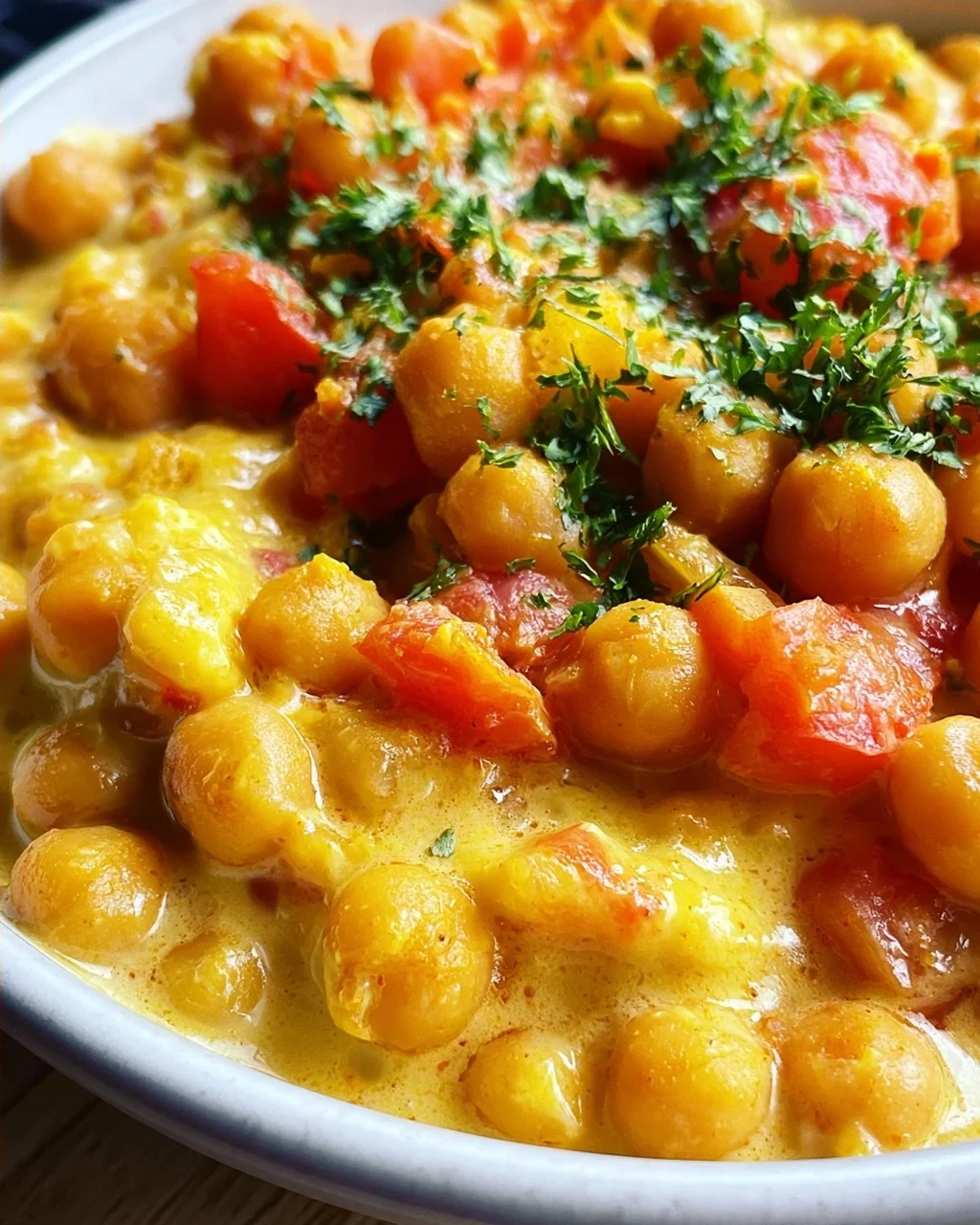 Kichererbsen-Curry mit Kokosmilch