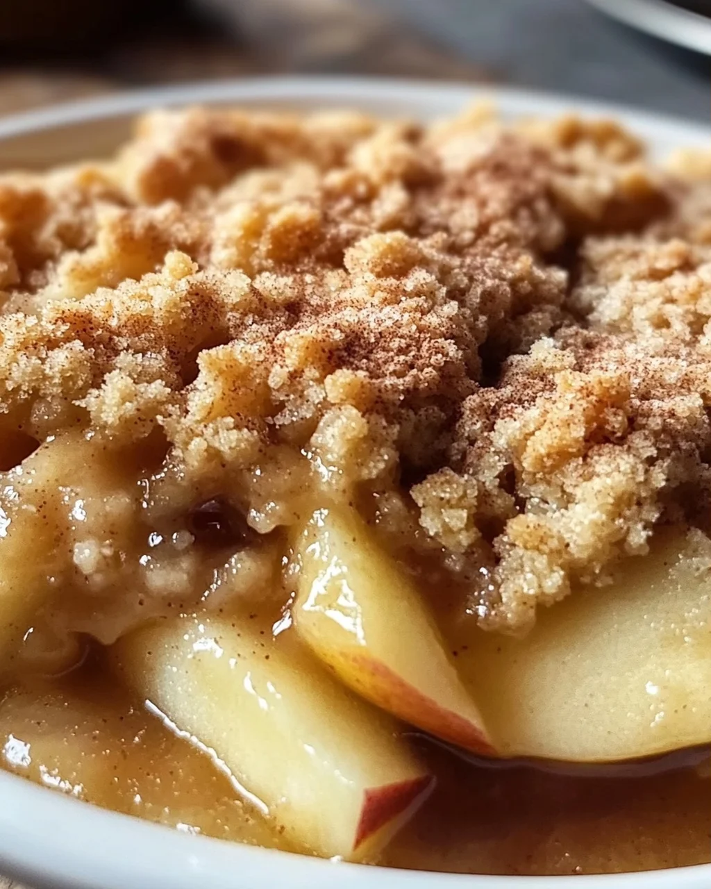 Klassischer Apfel Crumble