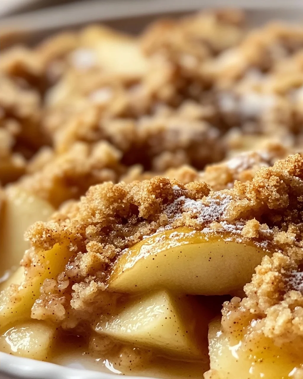 Klassischer Apfel Crumble