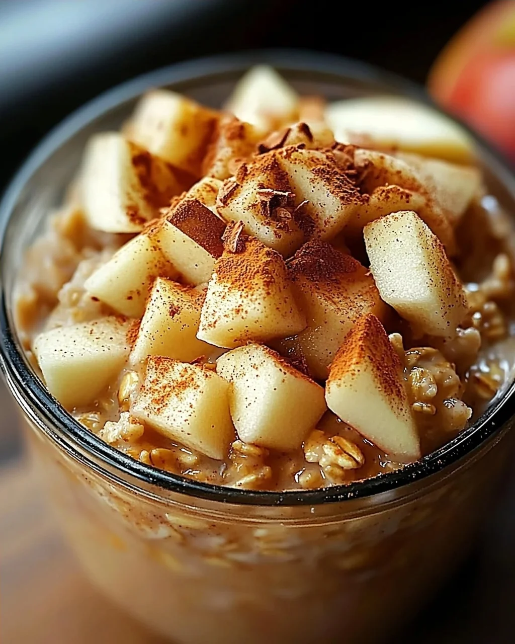 Köstliche Apple Cinnamon Overnight Oats Einfaches Rezept