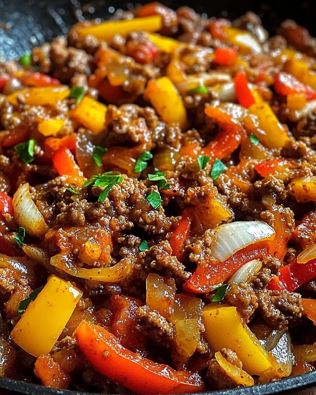 Low Carb Paprikapfanne mit Hackfleisch