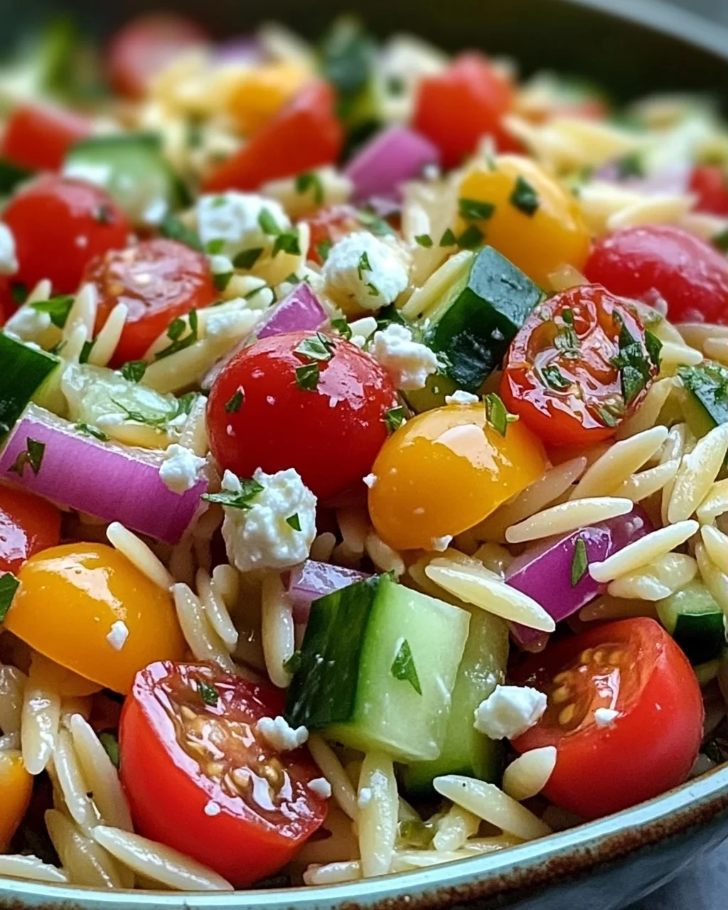 Mediterraner Orzo Salat