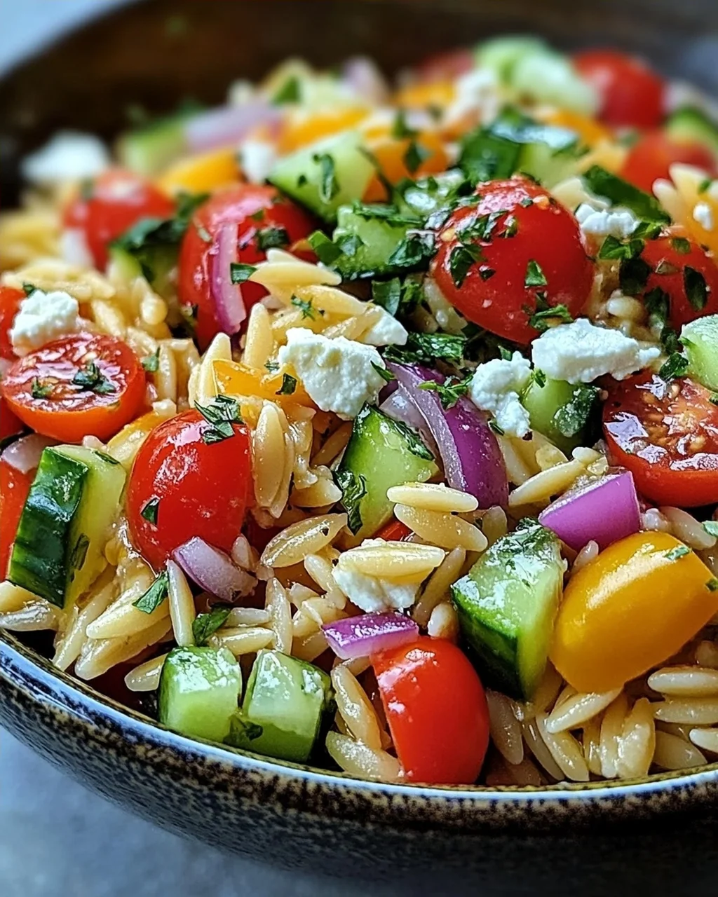Mediterraner Orzo Salat