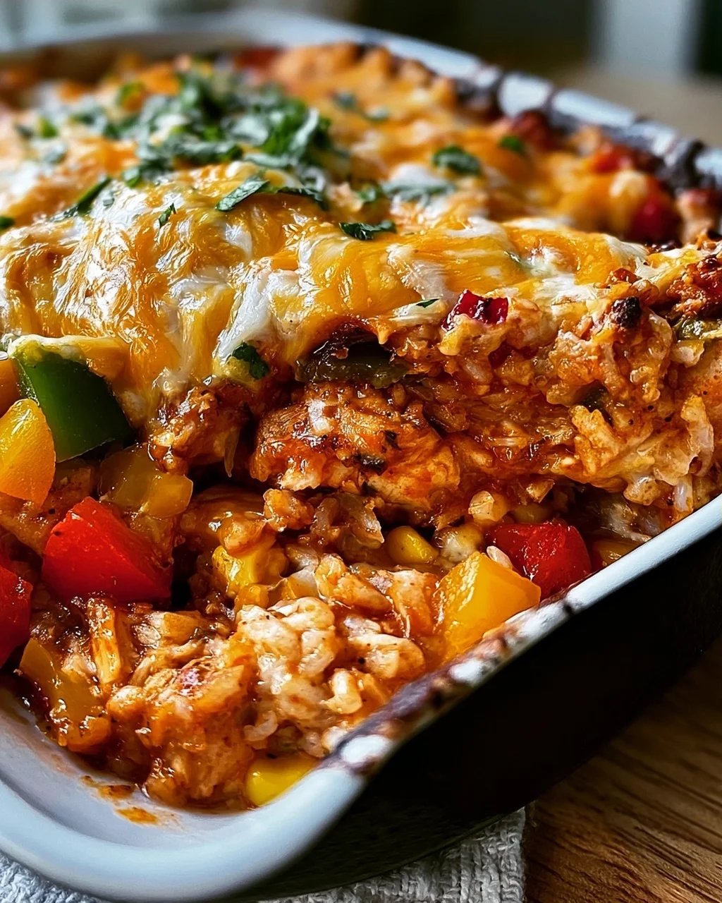 Mexikanischer Hähnchen-Reis-Auflauf leicht gemacht