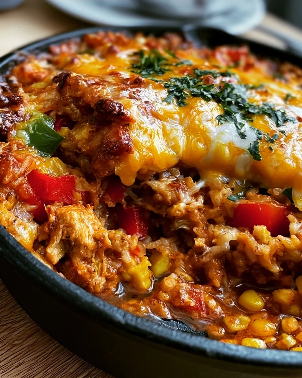 Mexikanischer Hähnchen-Reis-Auflauf leicht gemacht