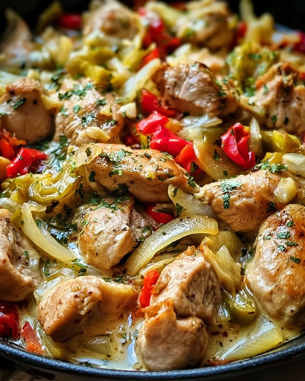 Peperoncini-Hühnchen-Pfanne in 30 Minuten