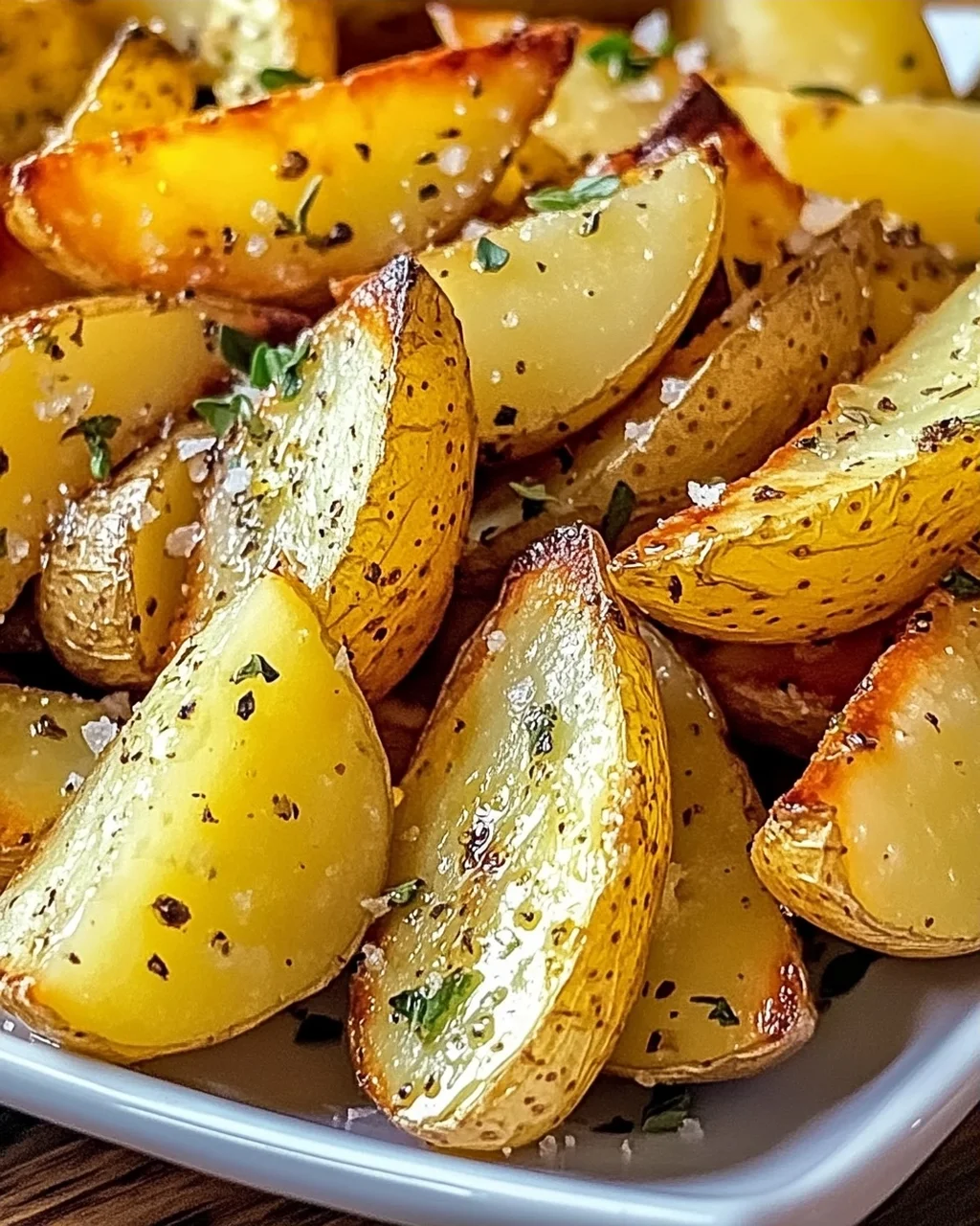 Perfekte knusprige griechische Zitronenkartoffeln genießen