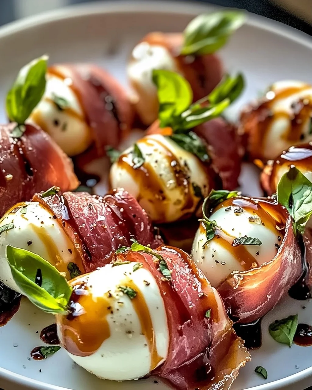 Rinderprosciutto & Mozzarella Bites