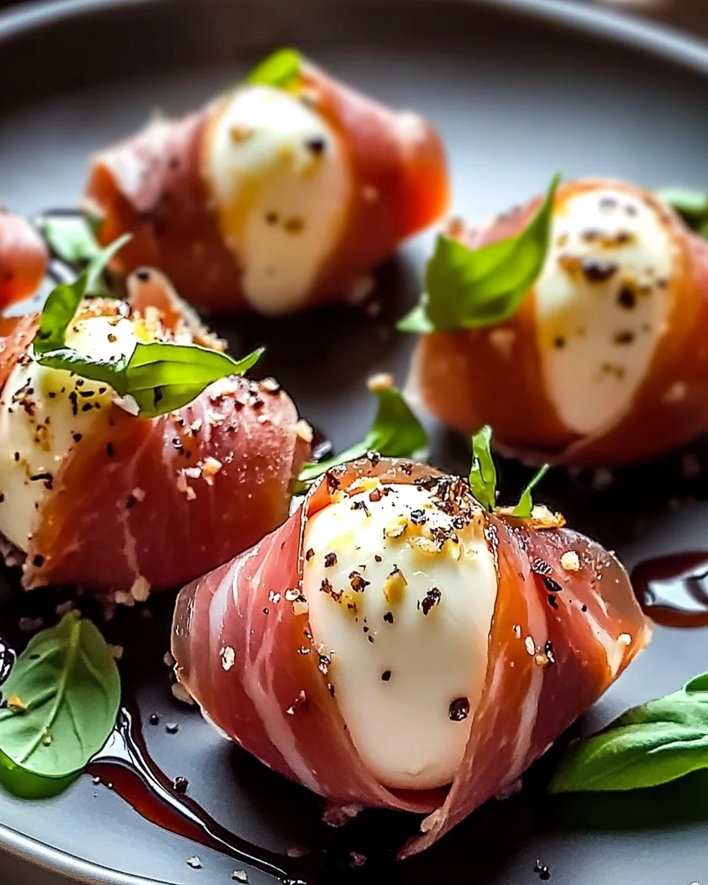 Rinderprosciutto & Mozzarella Bites