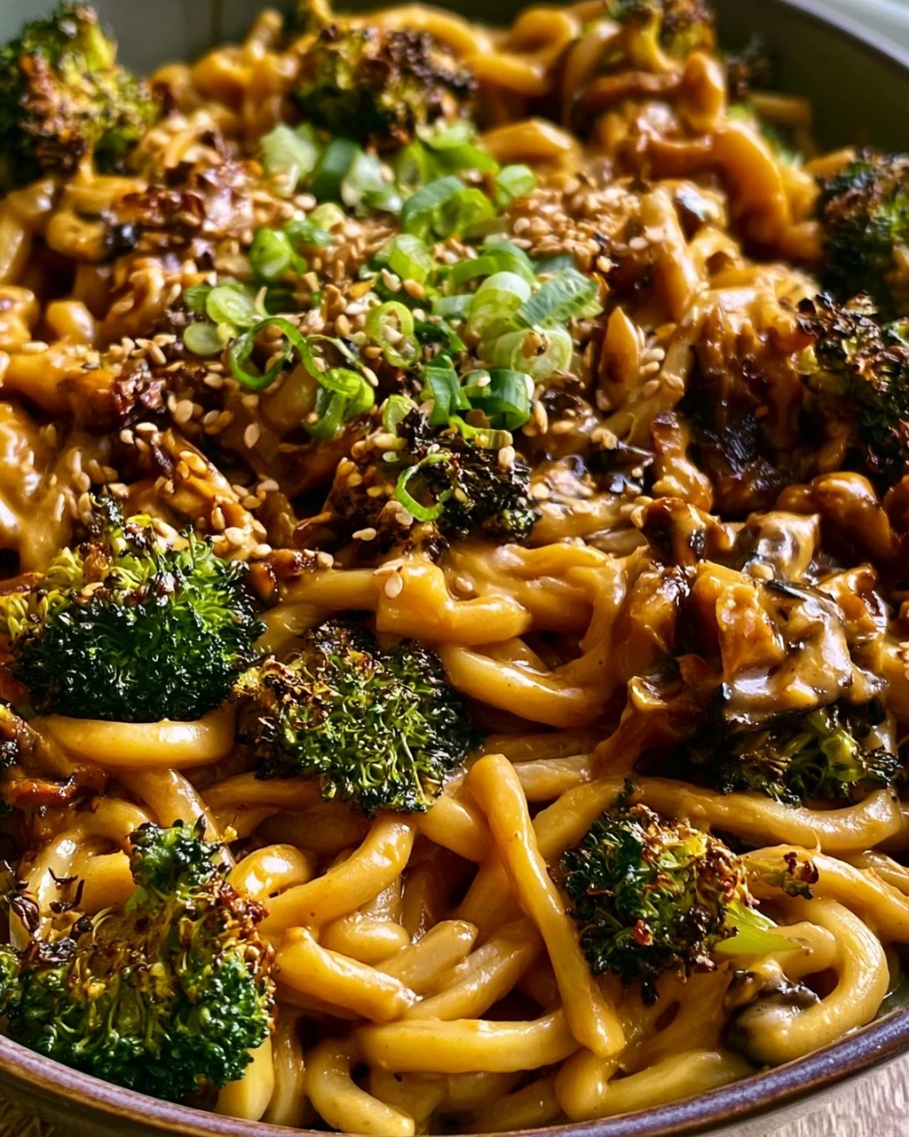 Schnelle Asianudeln mit Erdnusssauce