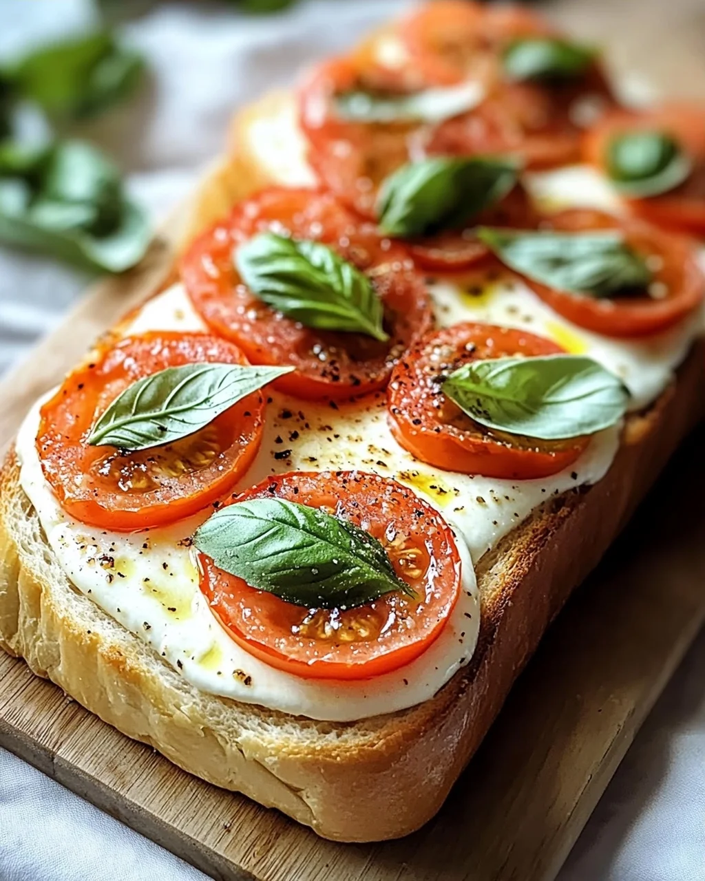Schnelles Tomaten-Mozzarella-Baguette