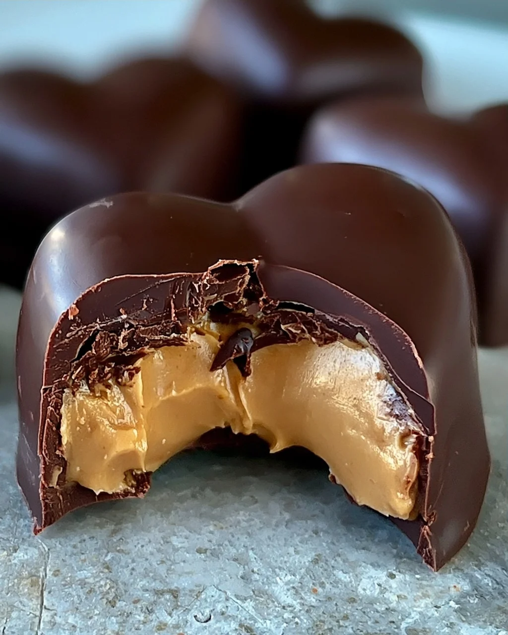 Schokoladen-Erdnussbutter-Valentinsherz ganz einfach