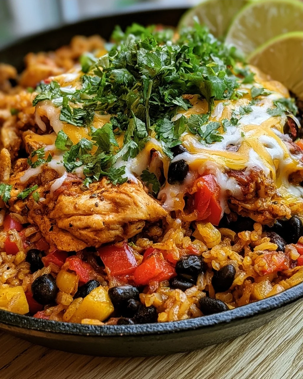 Taco-Pfanne mit Huhn und Reis