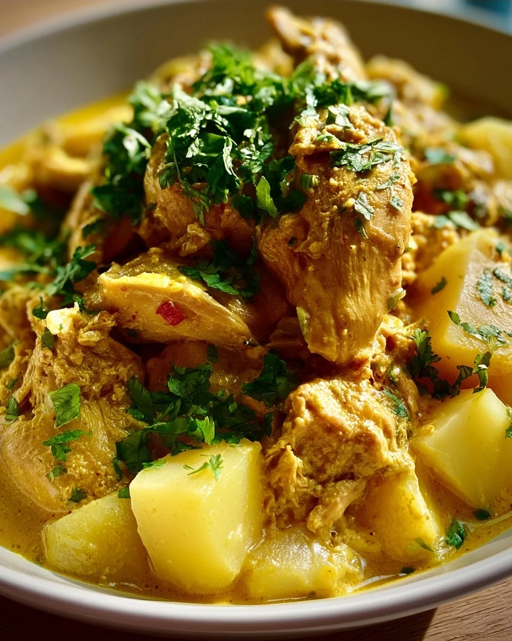 Thai Gelbes Hühnercurry mit Kartoffeln – Exotischer Genuss!