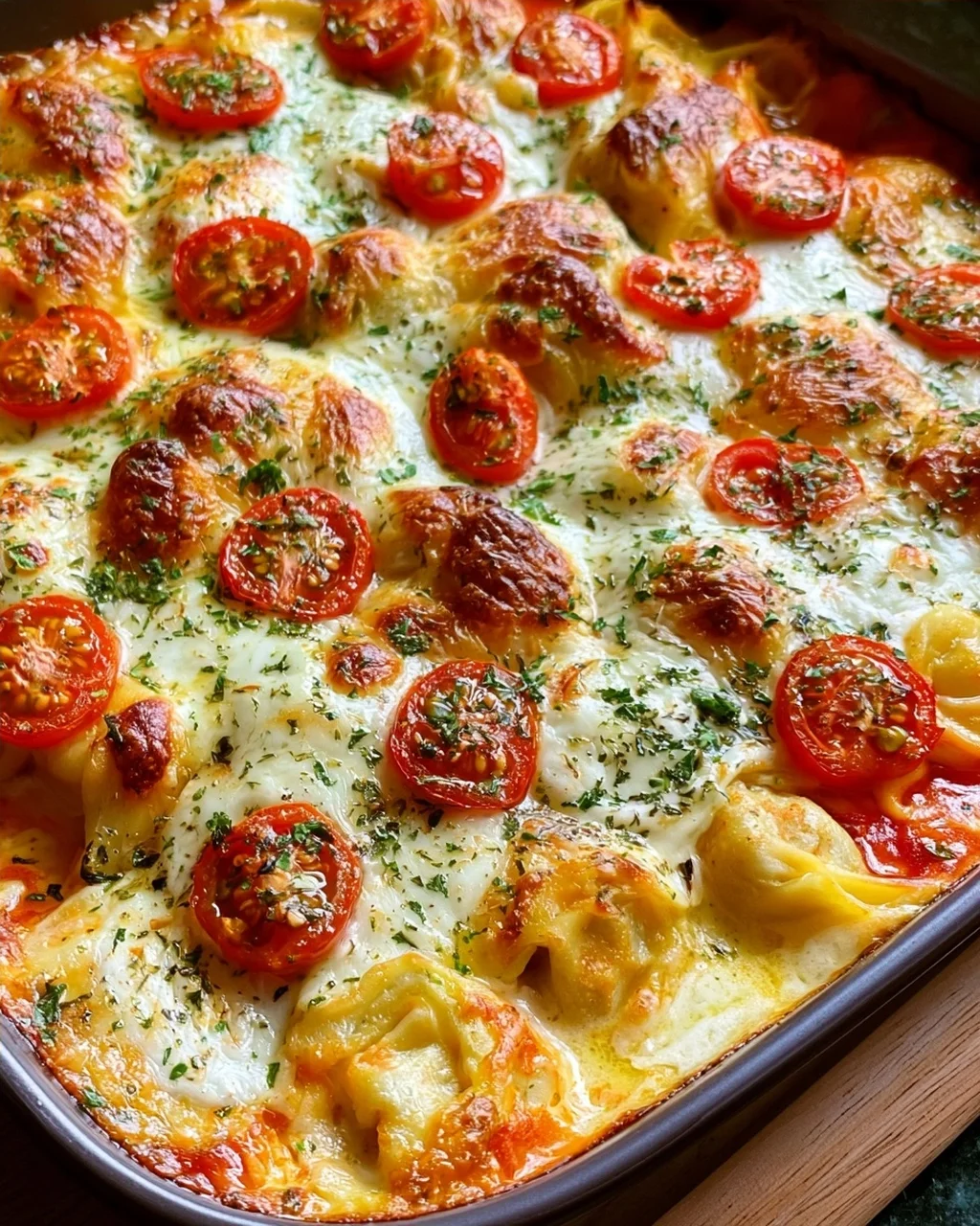 Tortellini-Auflauf mit Tomaten & Mozzarella
