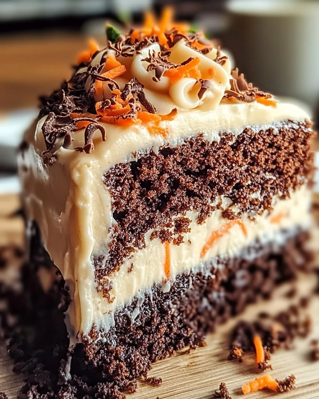 Unglaublicher Schoko Karottenkuchen mit Frischkäse-Frosting – Das Ultimative Rezept