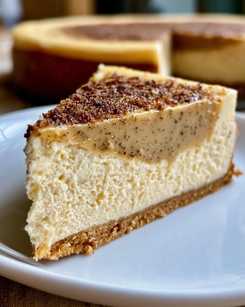 Vanillebohnen-Braunbutter-Käsekuchen für Genießer
