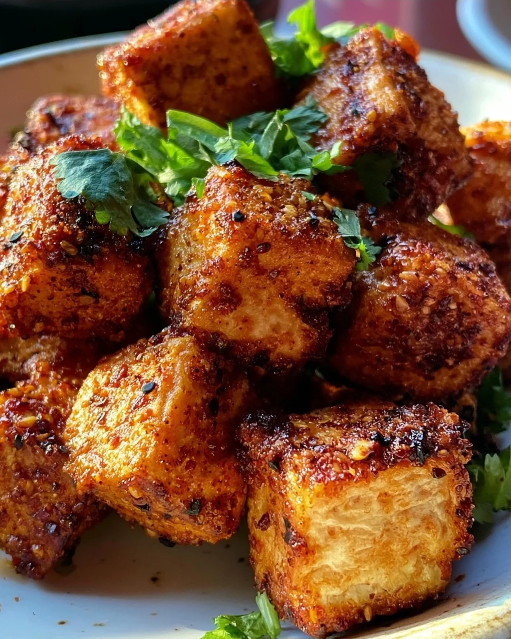 Wie man knusprigen gebackenen Tofu macht