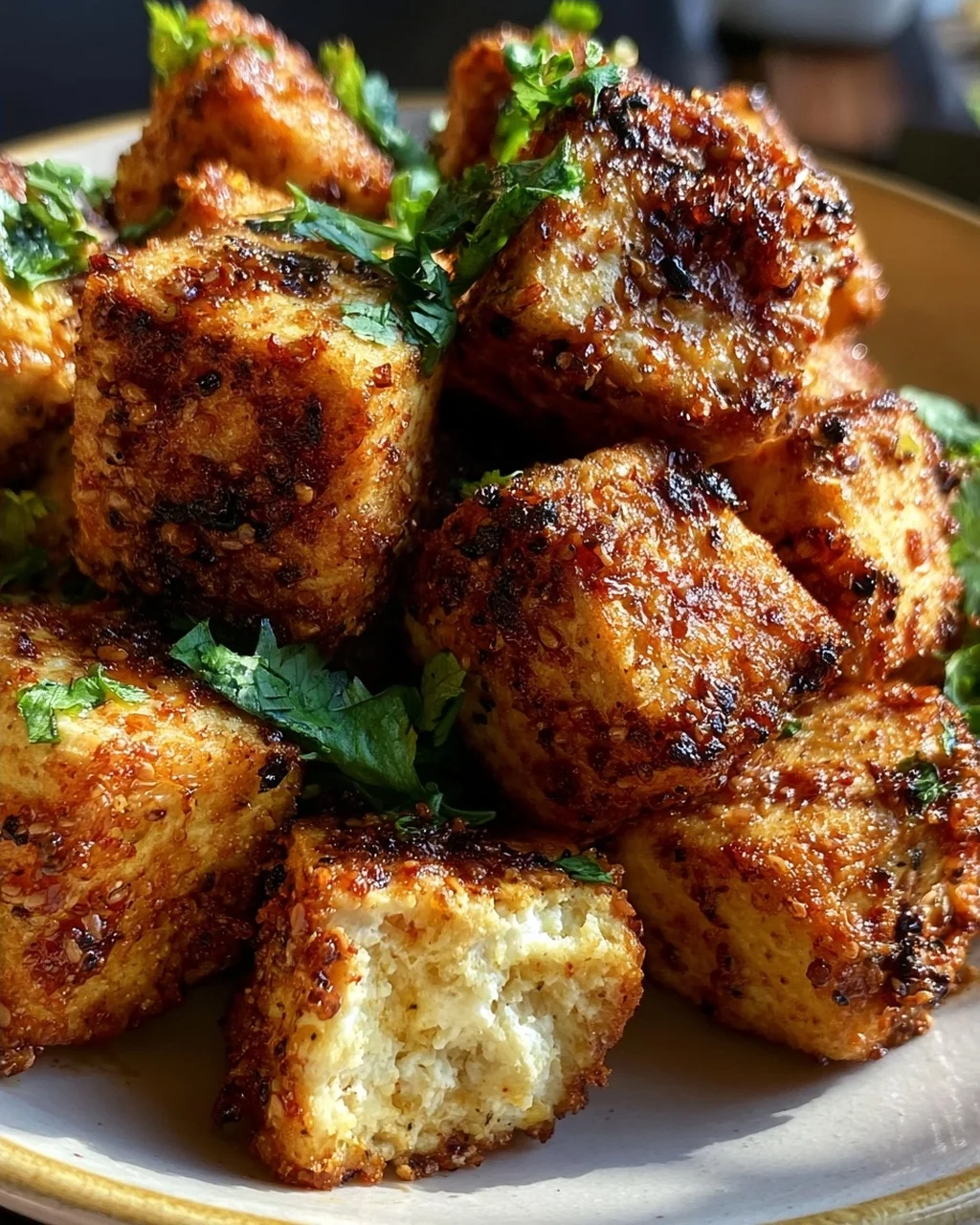 Wie man knusprigen gebackenen Tofu macht