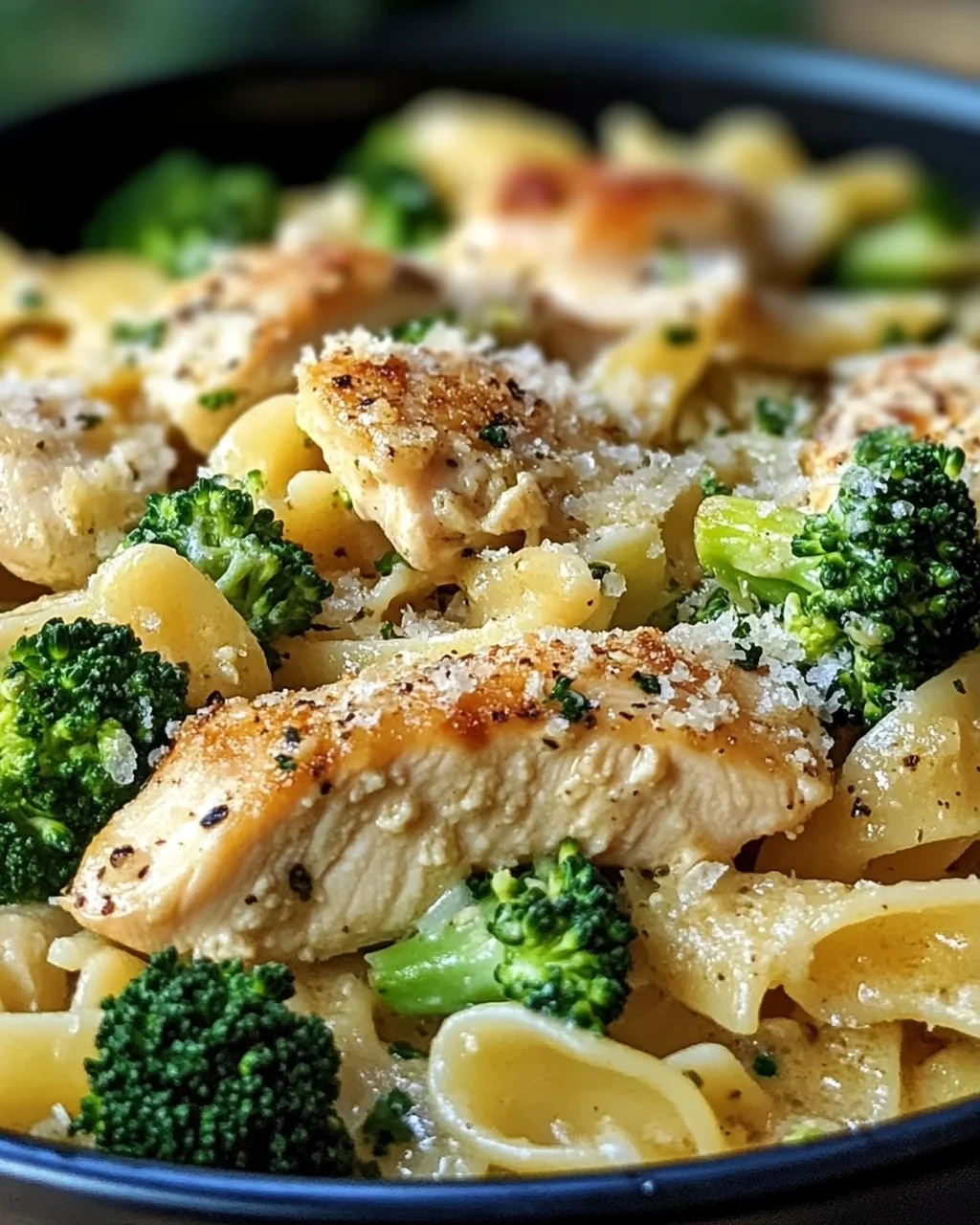 cremige Hähnchen-Brokkoli-Pasta